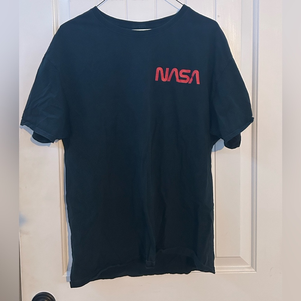 NASA Black Graphic T-shirt Men's Large